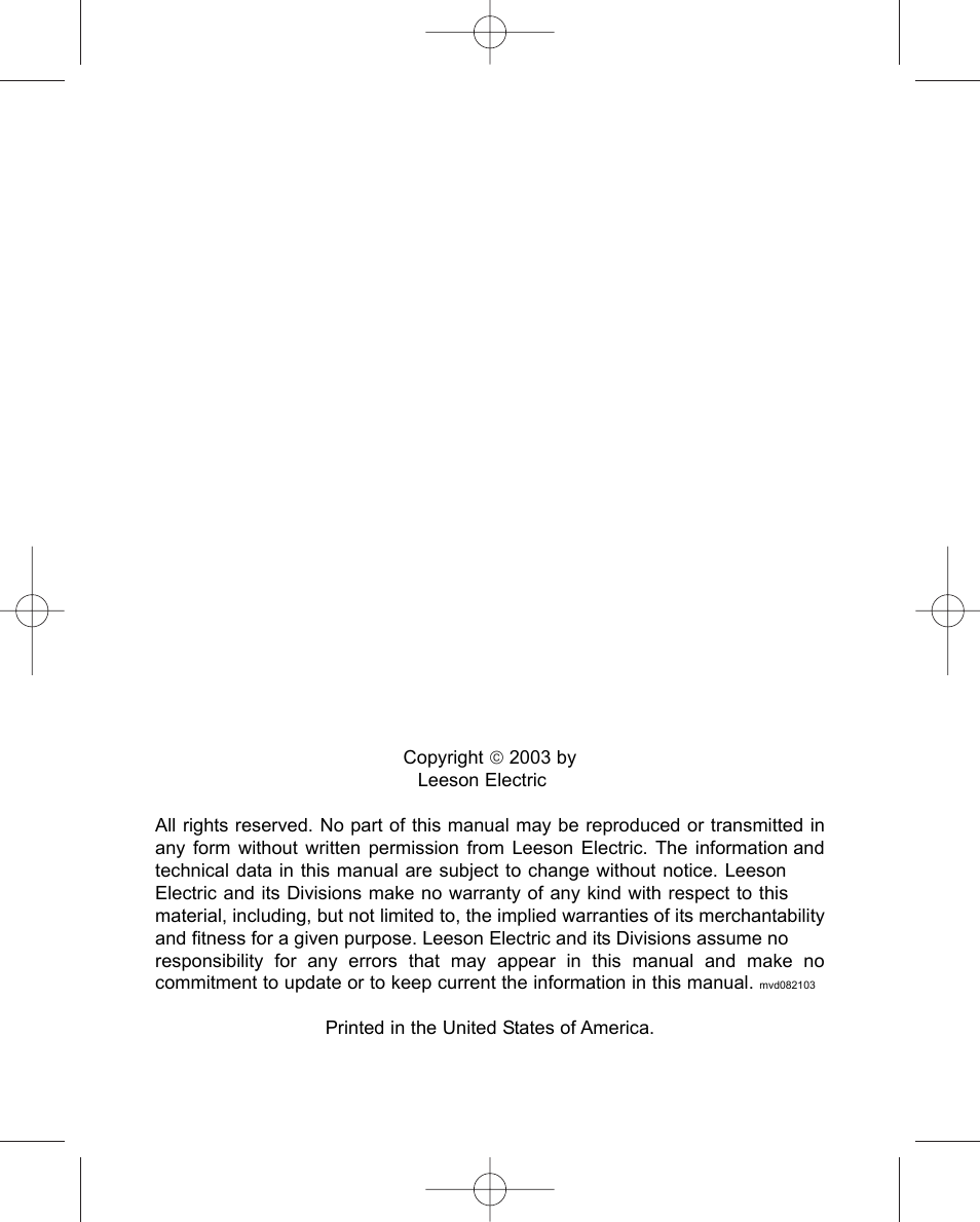 LEESON Chassis Mount Regenerative Control: 175721.00 User Manual | Page 2 / 56