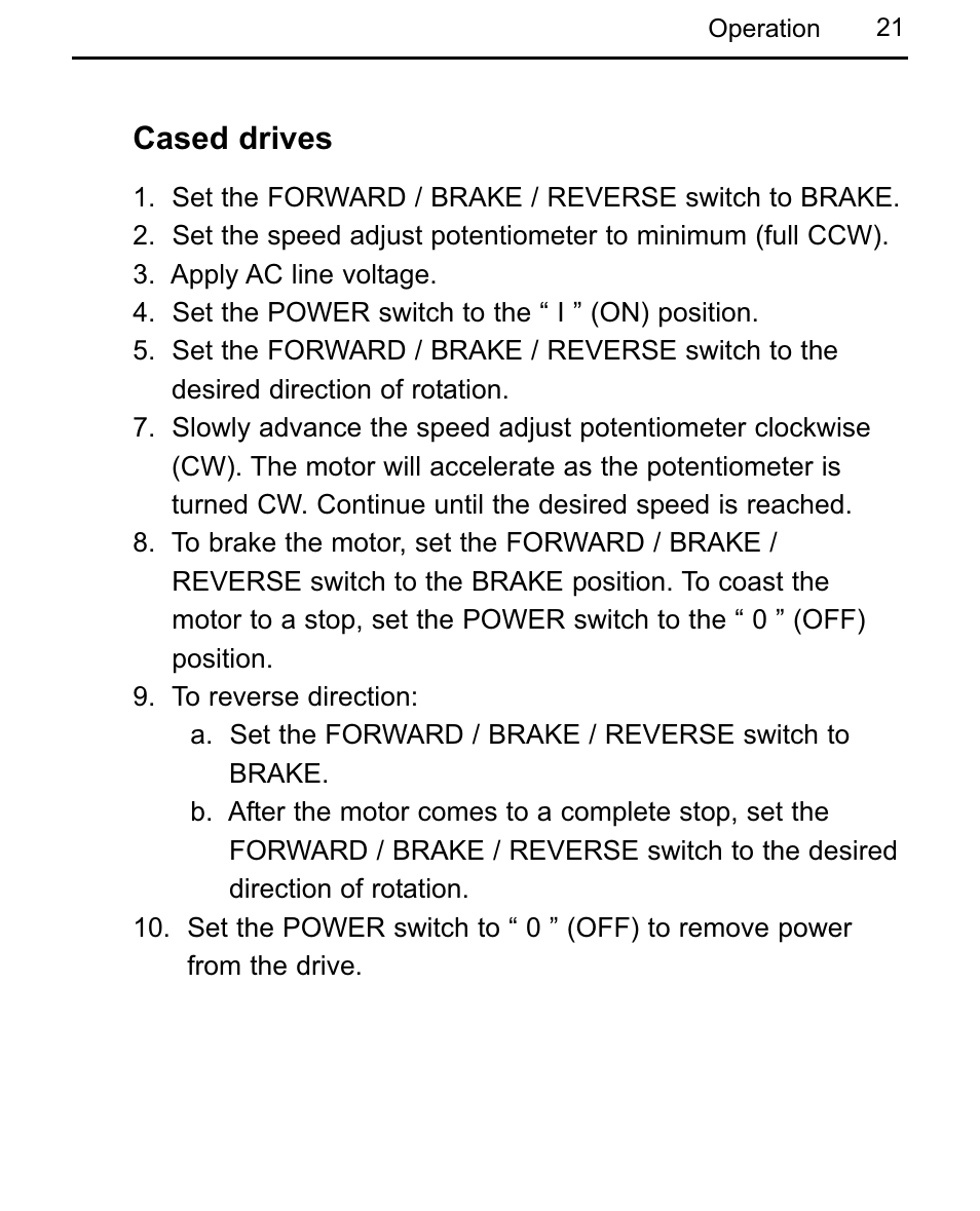 Cased drives | LEESON Chassis Mount Regenerative Control: 175721.00 User Manual | Page 27 / 56