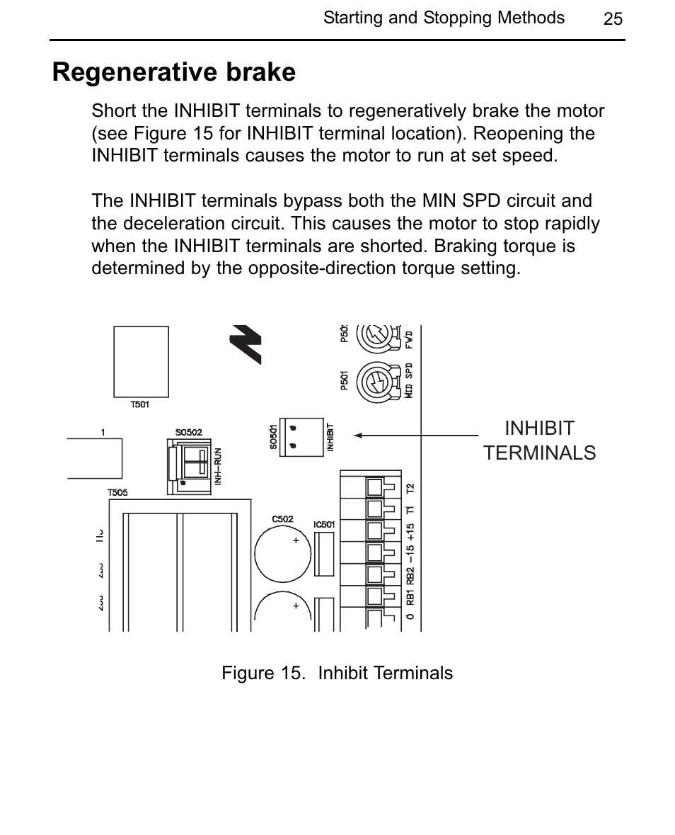 Regenerative brake | LEESON Chassis Mount Regenerative Control: 175721.00 User Manual | Page 31 / 56