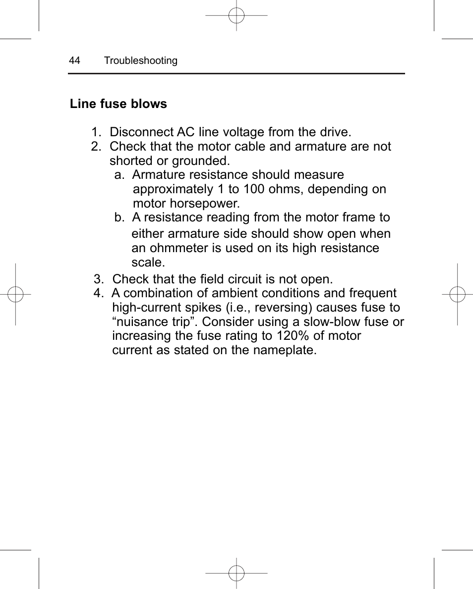 LEESON Chassis Mount Regenerative Control: 175721.00 User Manual | Page 50 / 56