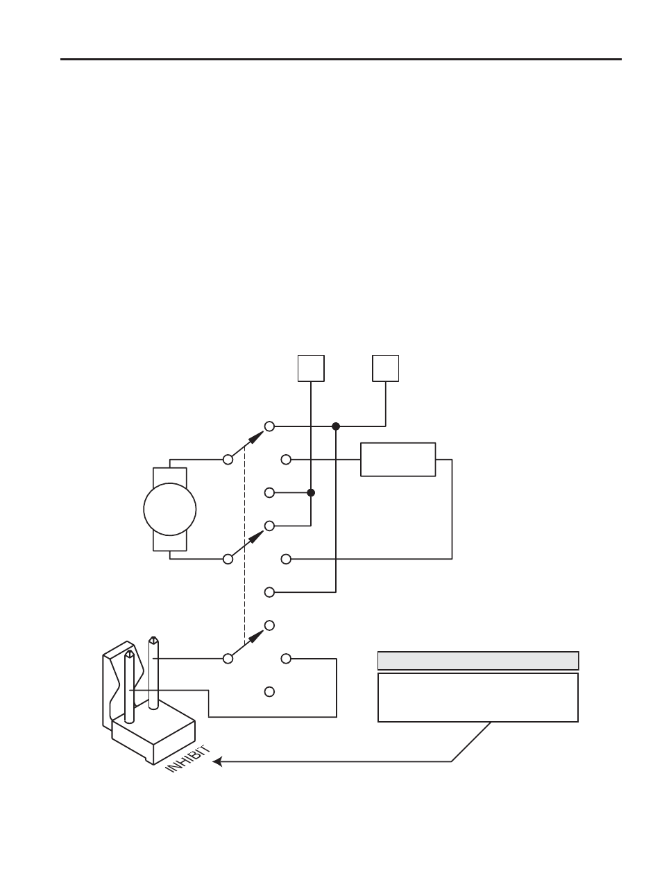 Reversing, Figure 17. reversing circuit connection, Inhibit | LEESON NEMA 4X SCR Control: 174107.00 User Manual | Page 39 / 49