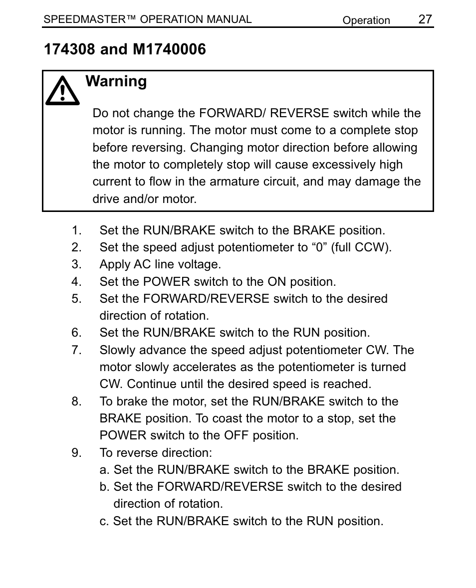 LEESON SCR Thyristor Motor Control User Manual | Page 33 / 60