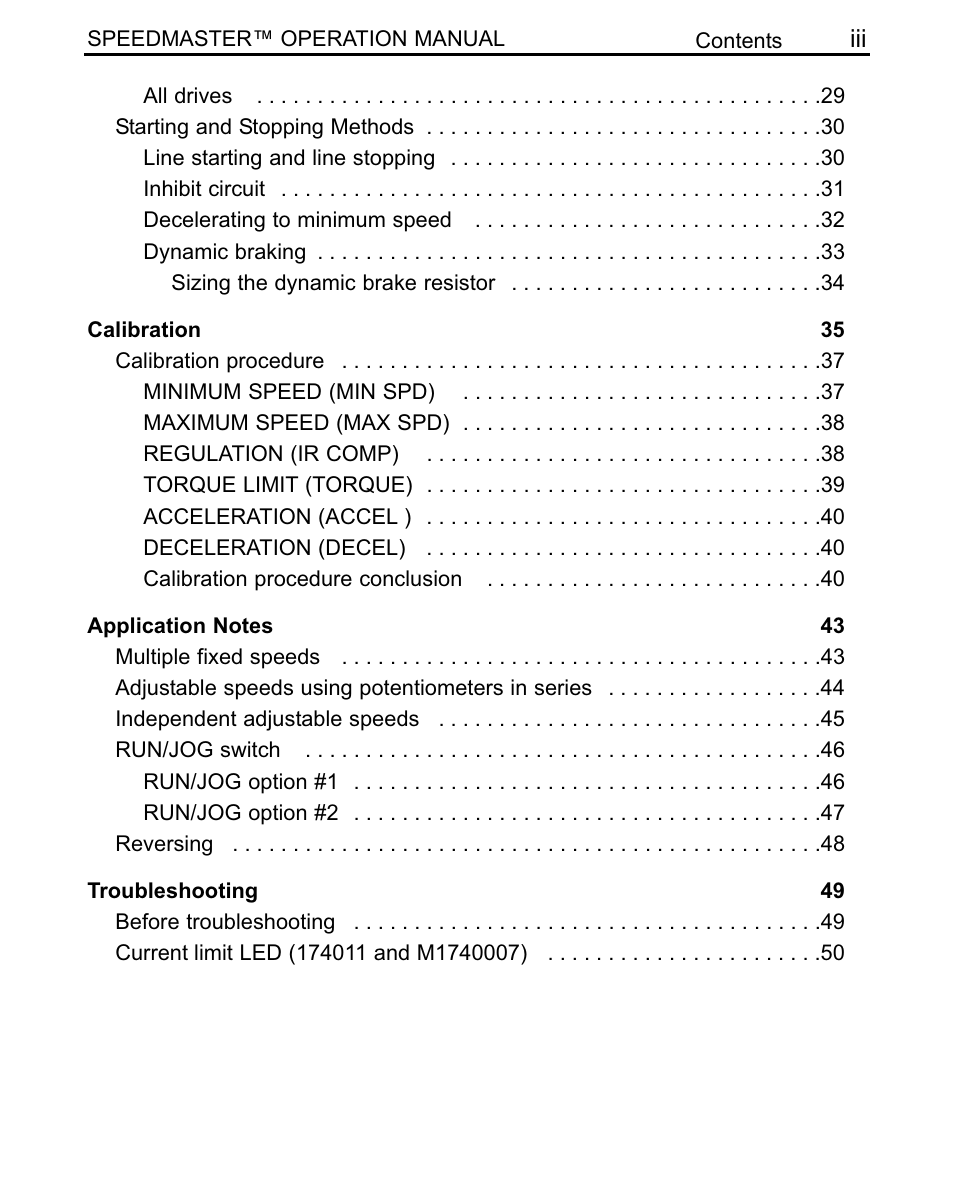 LEESON SCR Thyristor Motor Control User Manual | Page 5 / 60