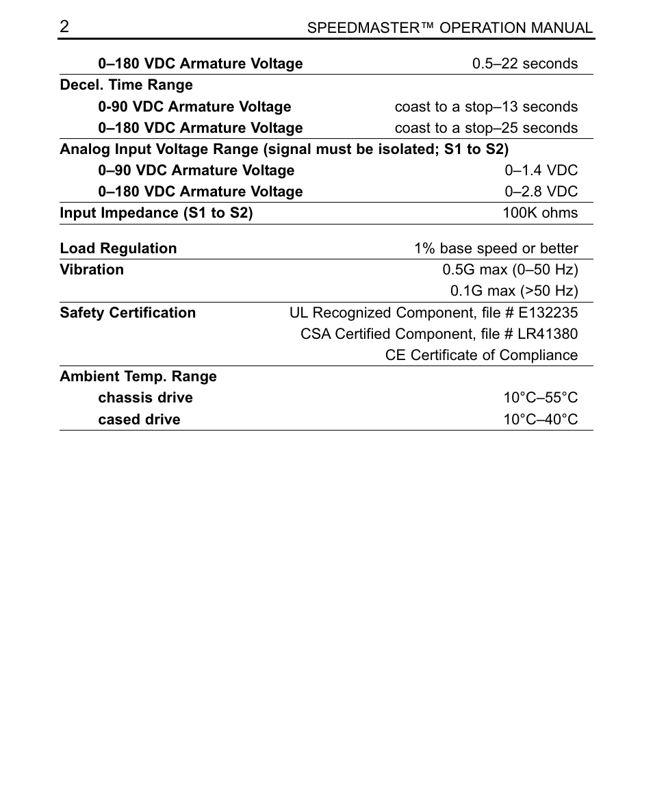 LEESON SCR Thyristor Motor Control User Manual | Page 8 / 60