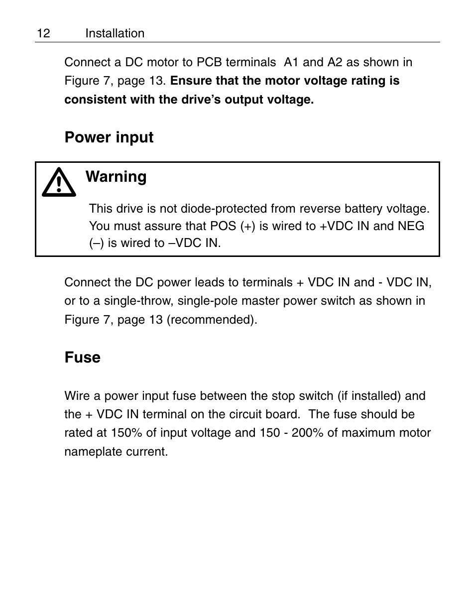 LEESON Chassis Mount PWM Control: 175292.00 User Manual | Page 18 / 44