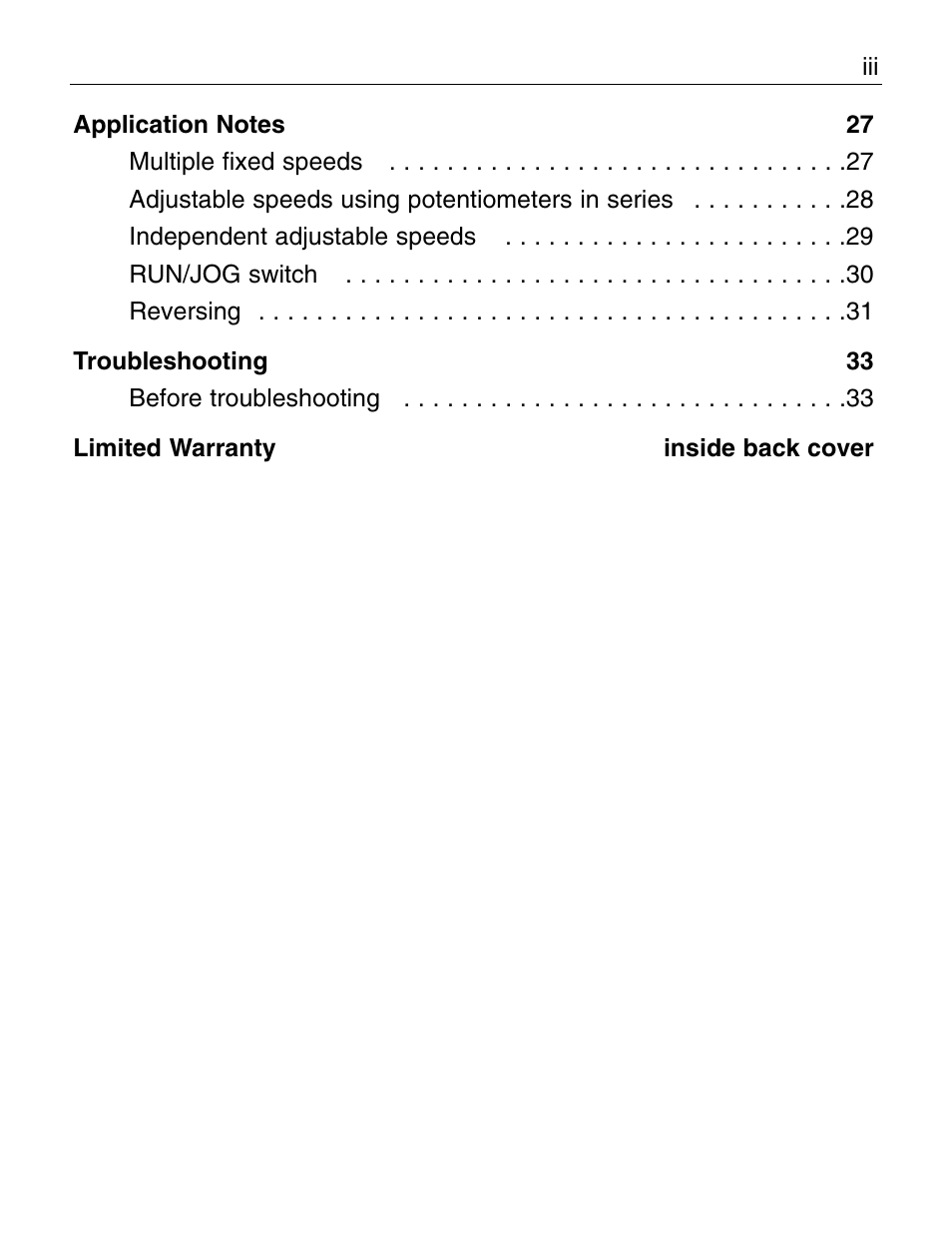 LEESON Chassis Mount PWM Control: 175292.00 User Manual | Page 5 / 44