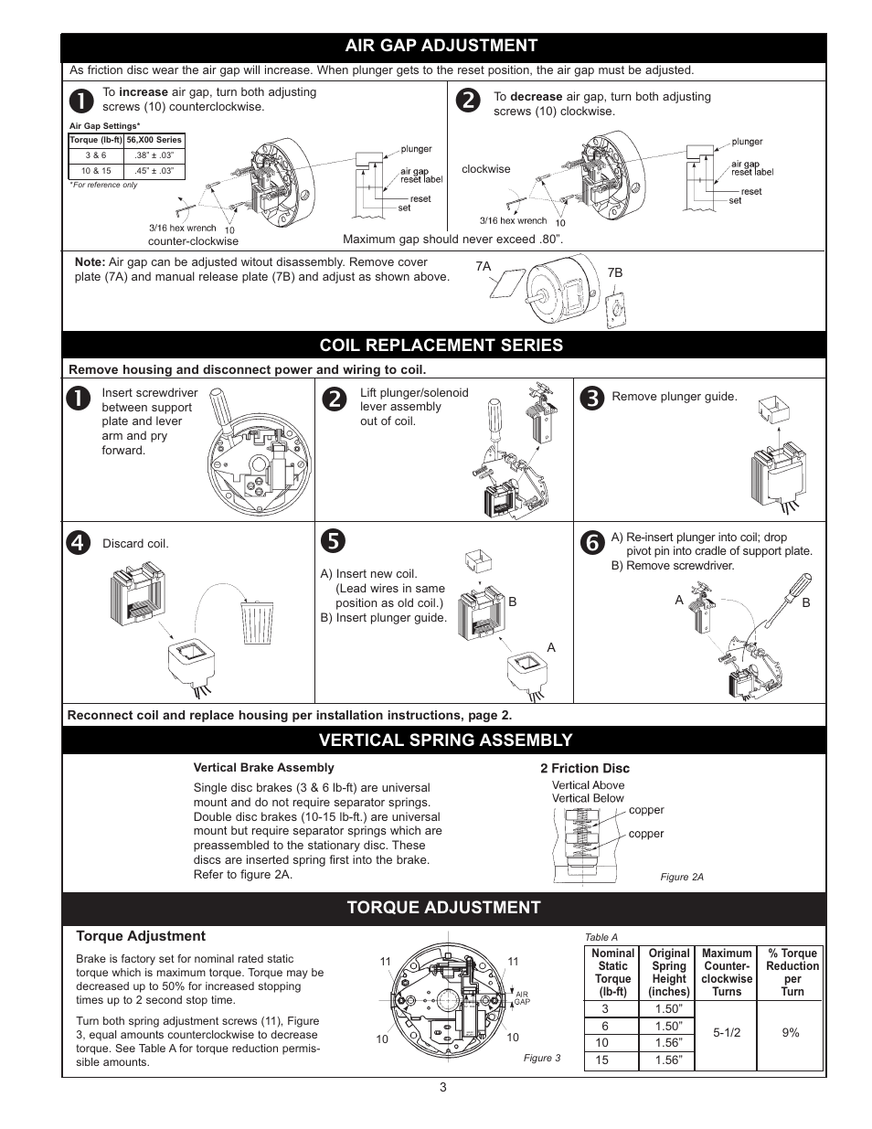 Torque adjustment | LEESON 143-5TC Double C-Face Coupler User Manual | Page 3 / 4