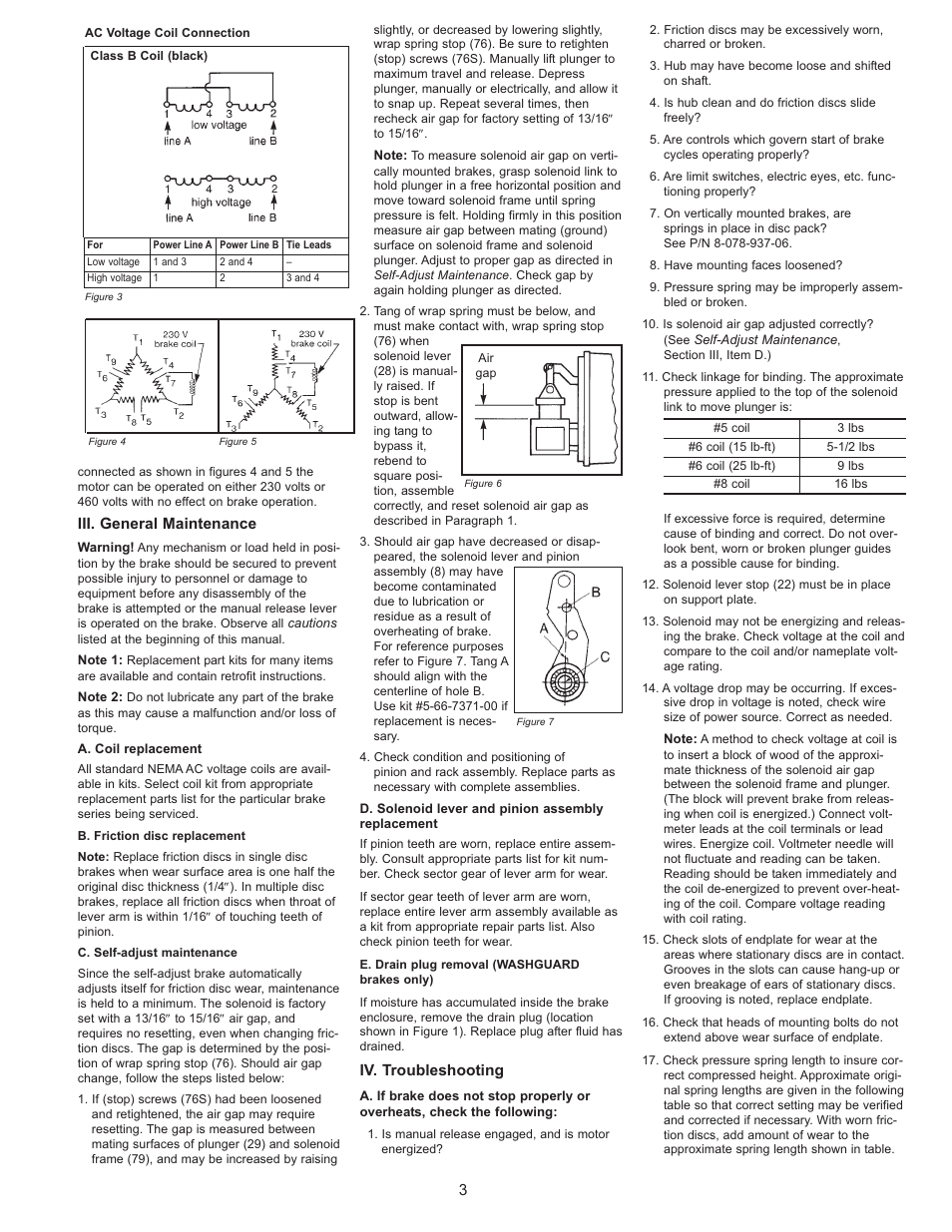 LEESON 210 C-Face Motors User Manual | Page 3 / 4