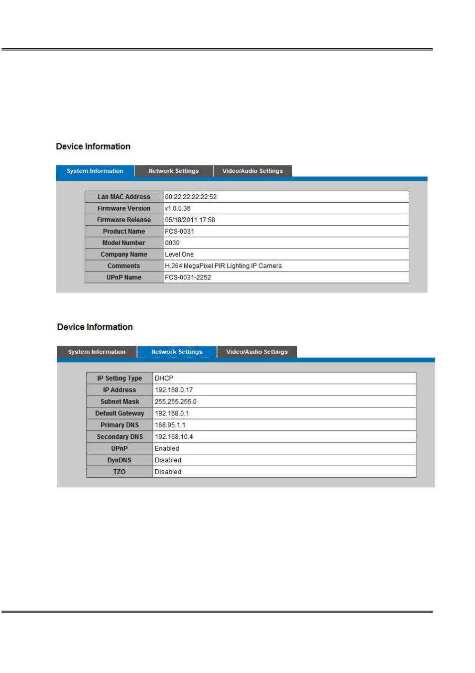 LevelOne FCS-0031 User Manual | Page 45 / 50