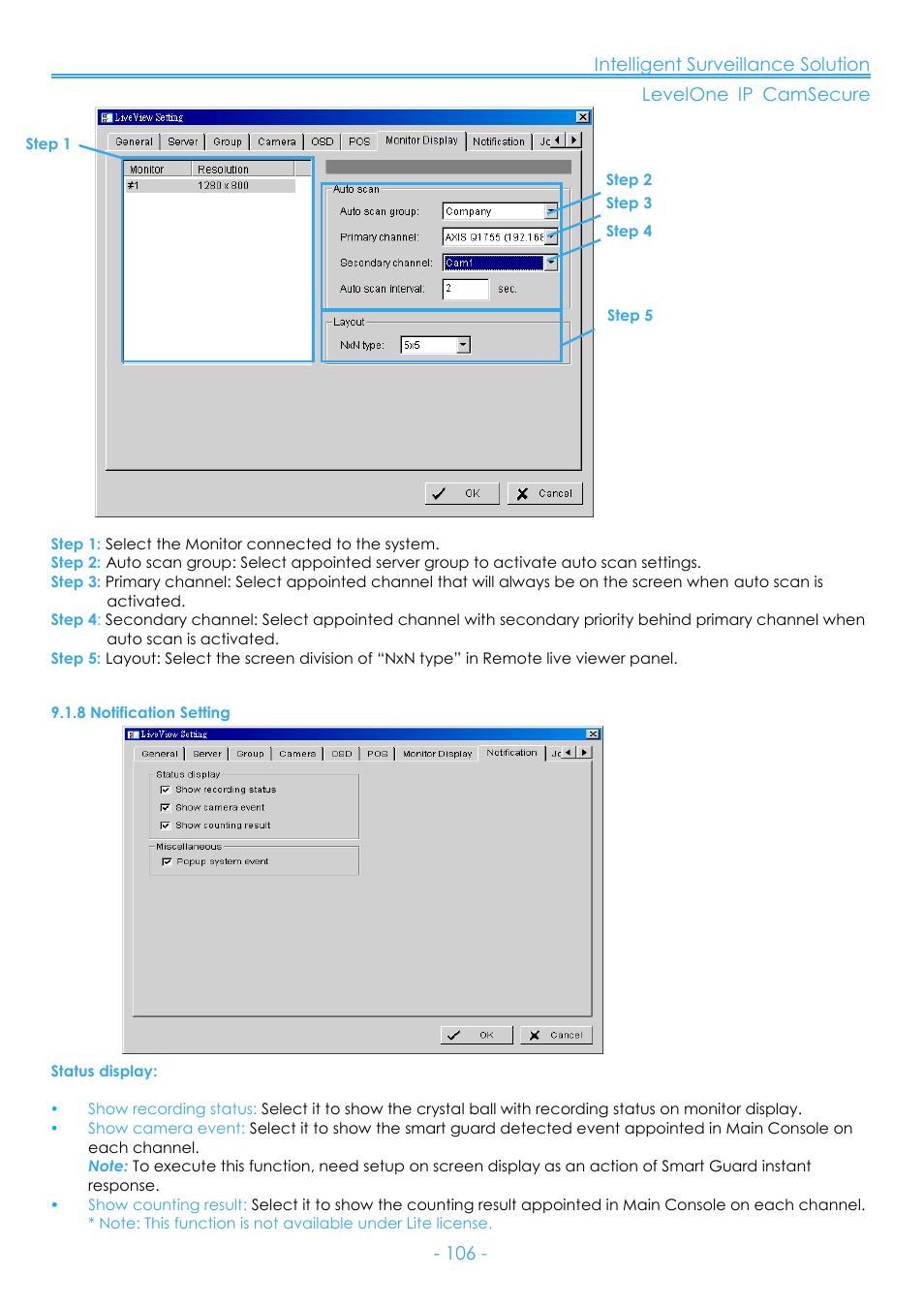 8 notification setting | LevelOne FCS-8006 User Manual | Page 107 / 139