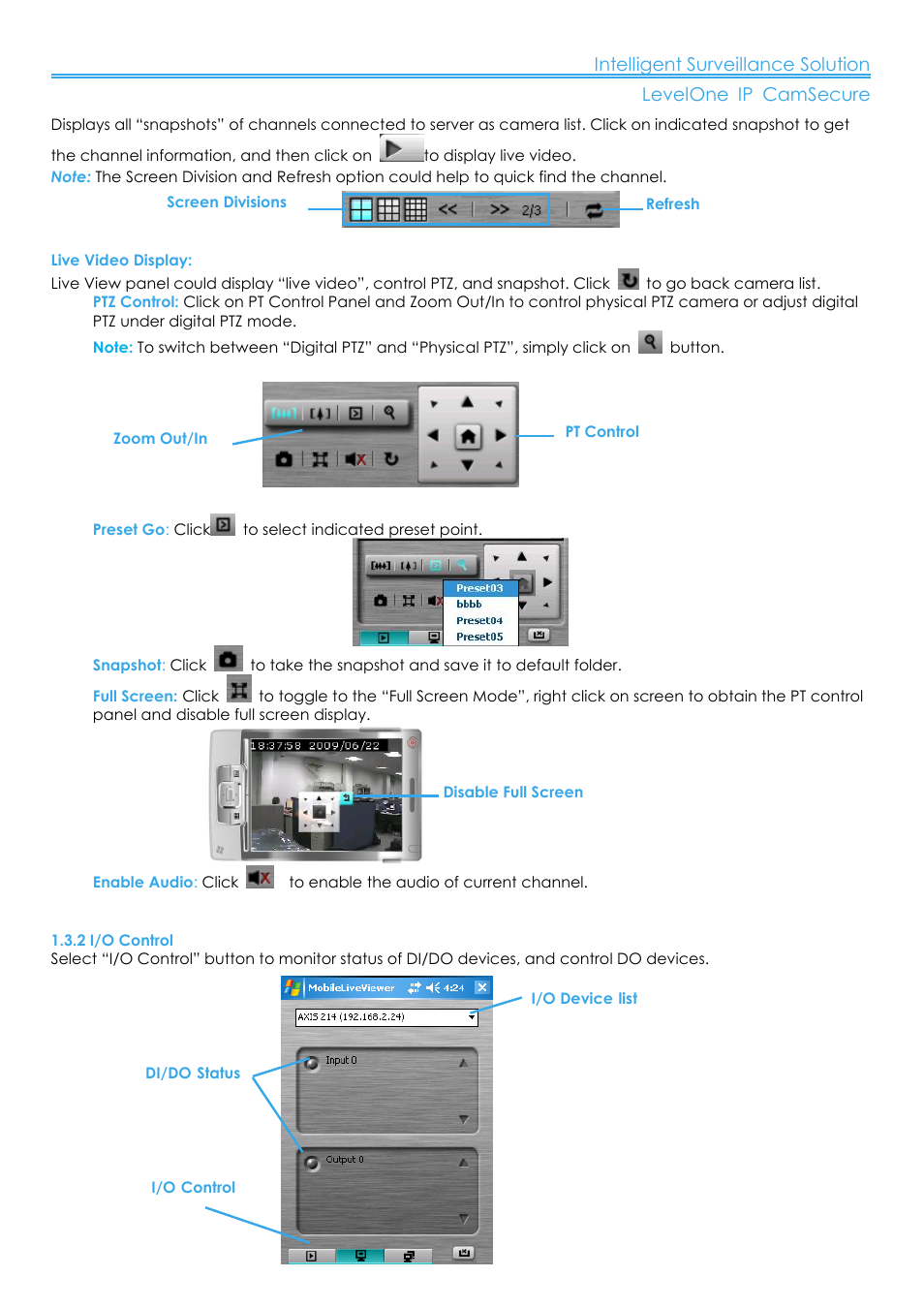 2 i/o control | LevelOne FCS-8006 User Manual | Page 133 / 139