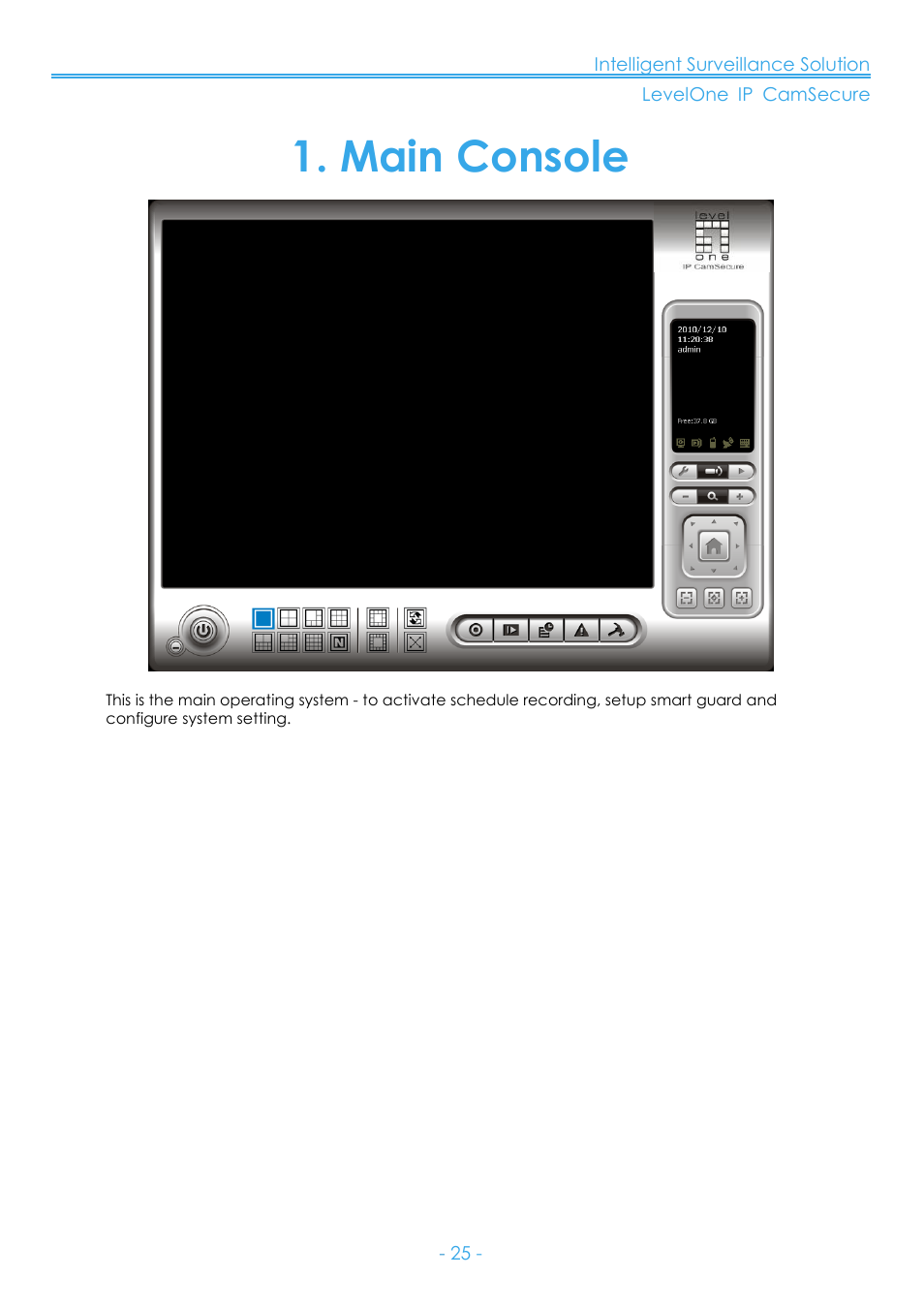 Main console | LevelOne FCS-8006 User Manual | Page 26 / 139