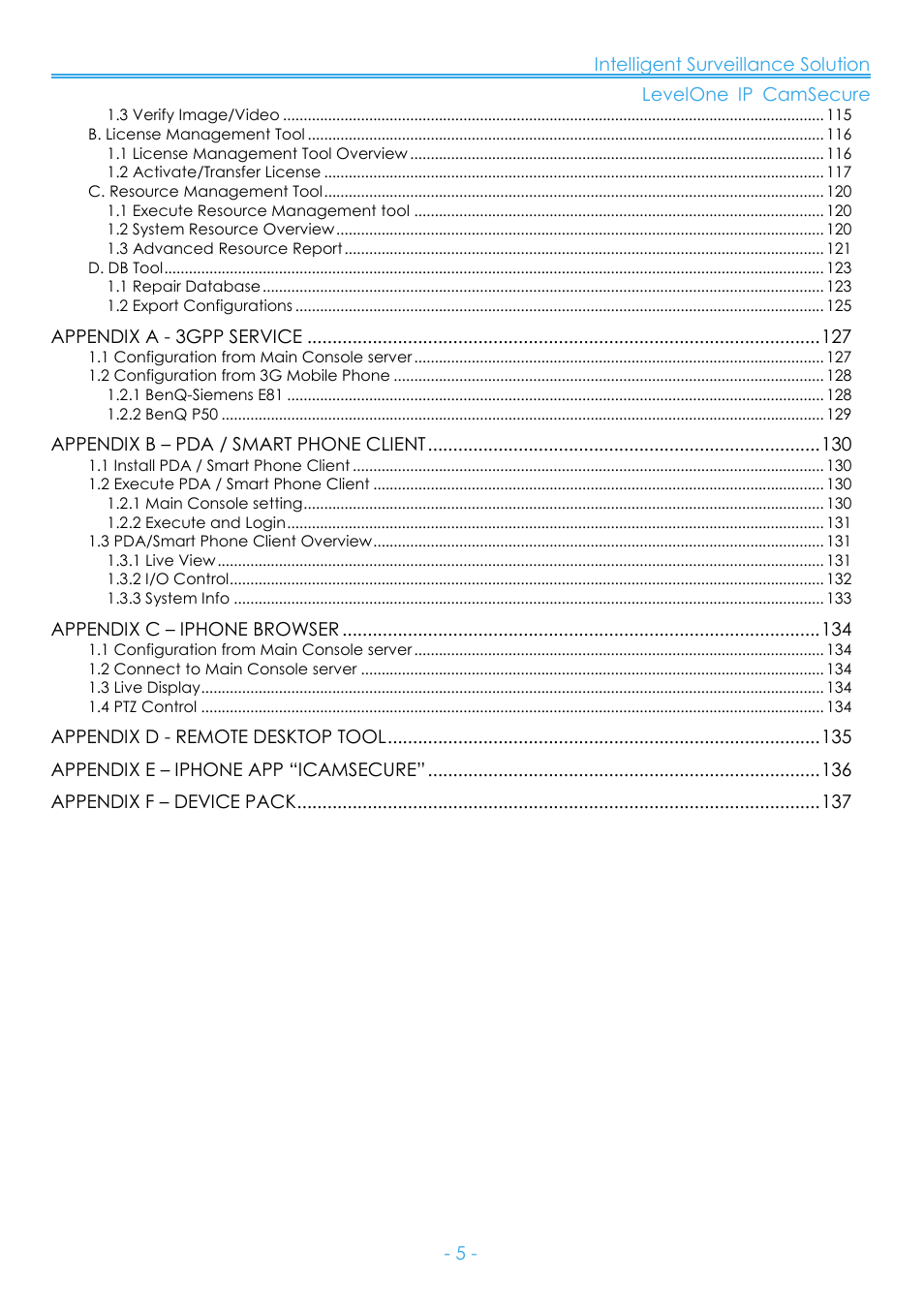 LevelOne FCS-8006 User Manual | Page 6 / 139