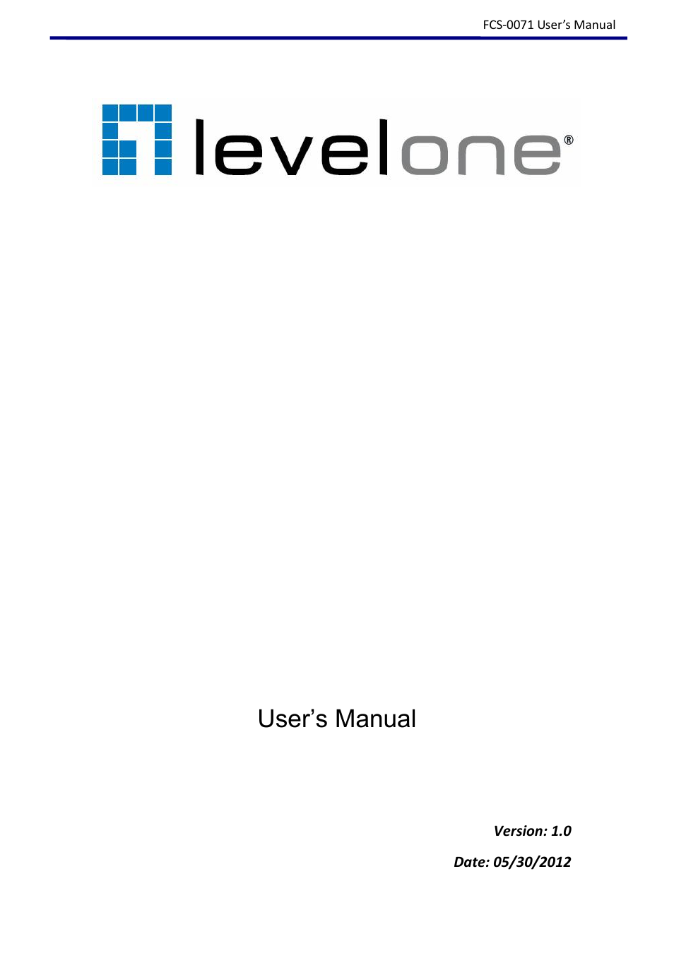 LevelOne FCS-0071 User Manual | 51 pages