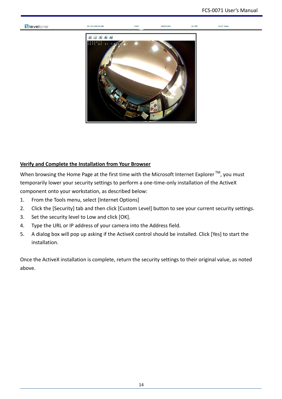 LevelOne FCS-0071 User Manual | Page 15 / 51