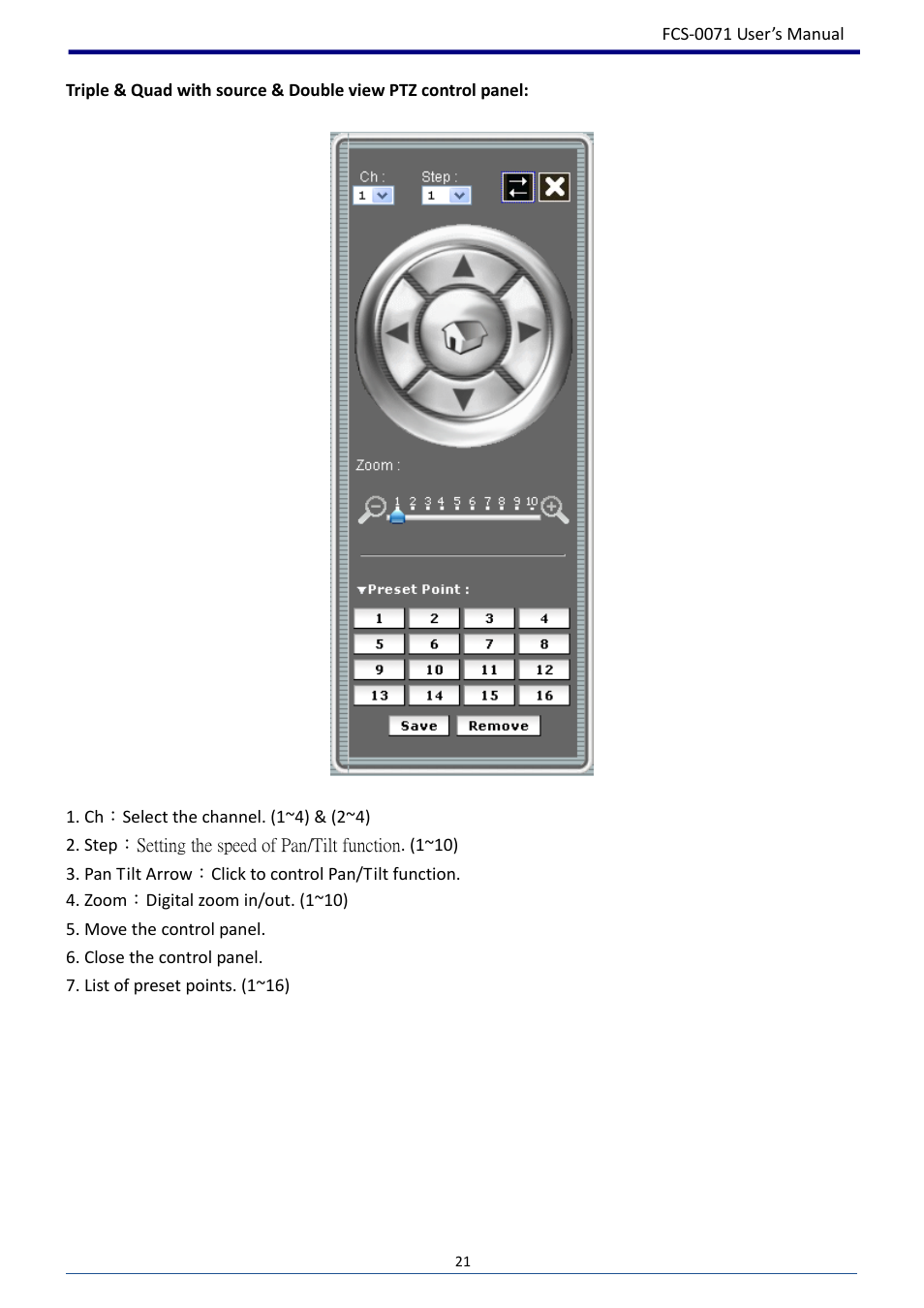 LevelOne FCS-0071 User Manual | Page 22 / 51