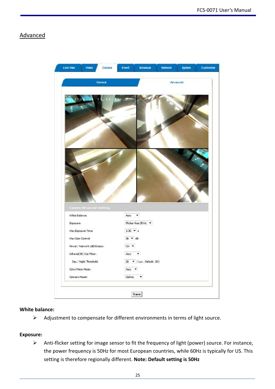 Advanced | LevelOne FCS-0071 User Manual | Page 26 / 51