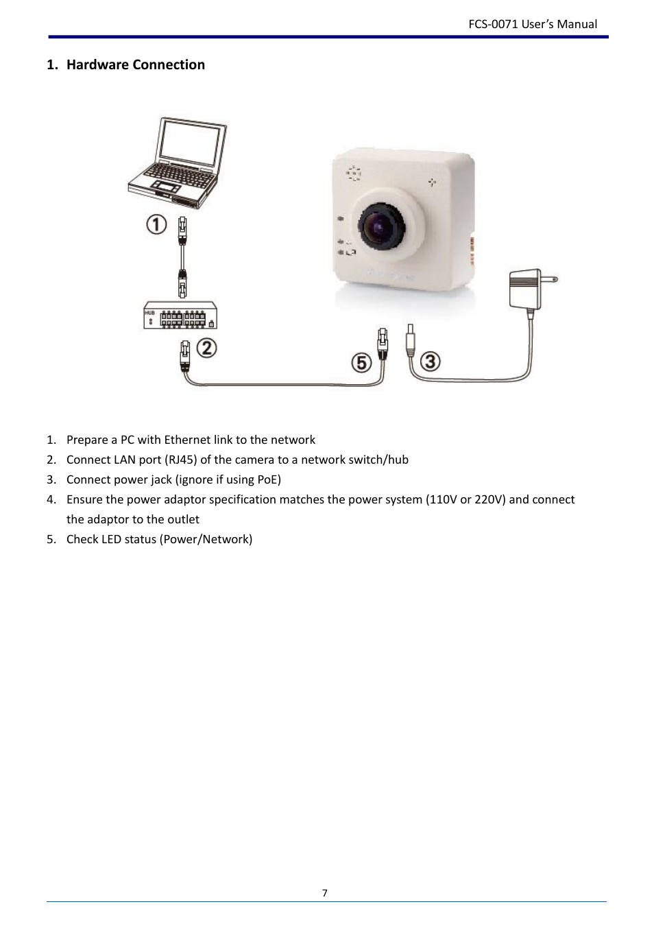 LevelOne FCS-0071 User Manual | Page 8 / 51