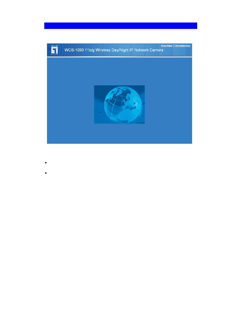 Welcome screen | LevelOne FCS-1091 User Manual | Page 34 / 92