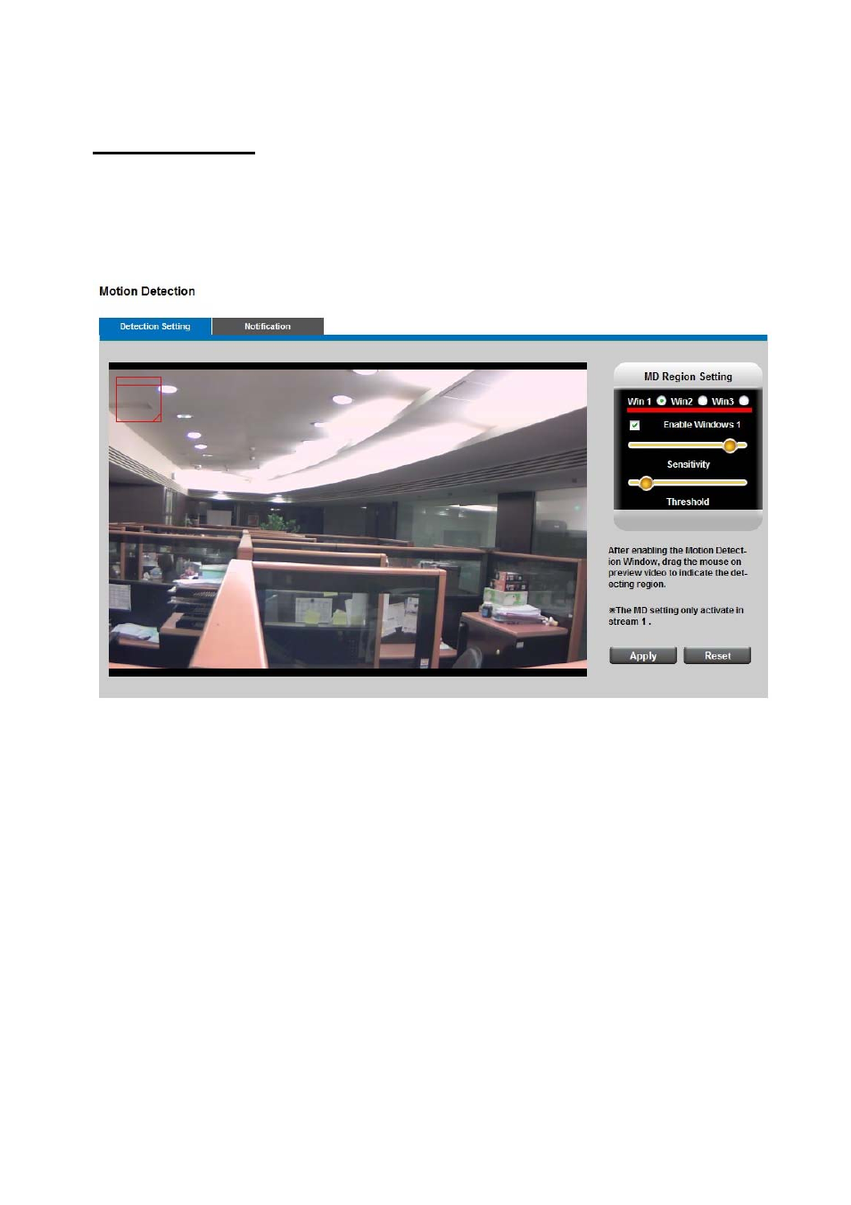 Event, Motion detection, Event 38 | LevelOne FCS-1122 User Manual | Page 38 / 49