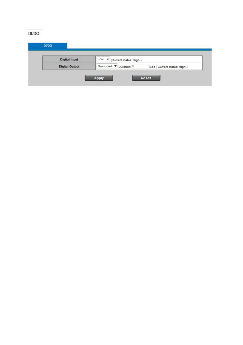 Di/do | LevelOne FCS-1122 User Manual | Page 43 / 49