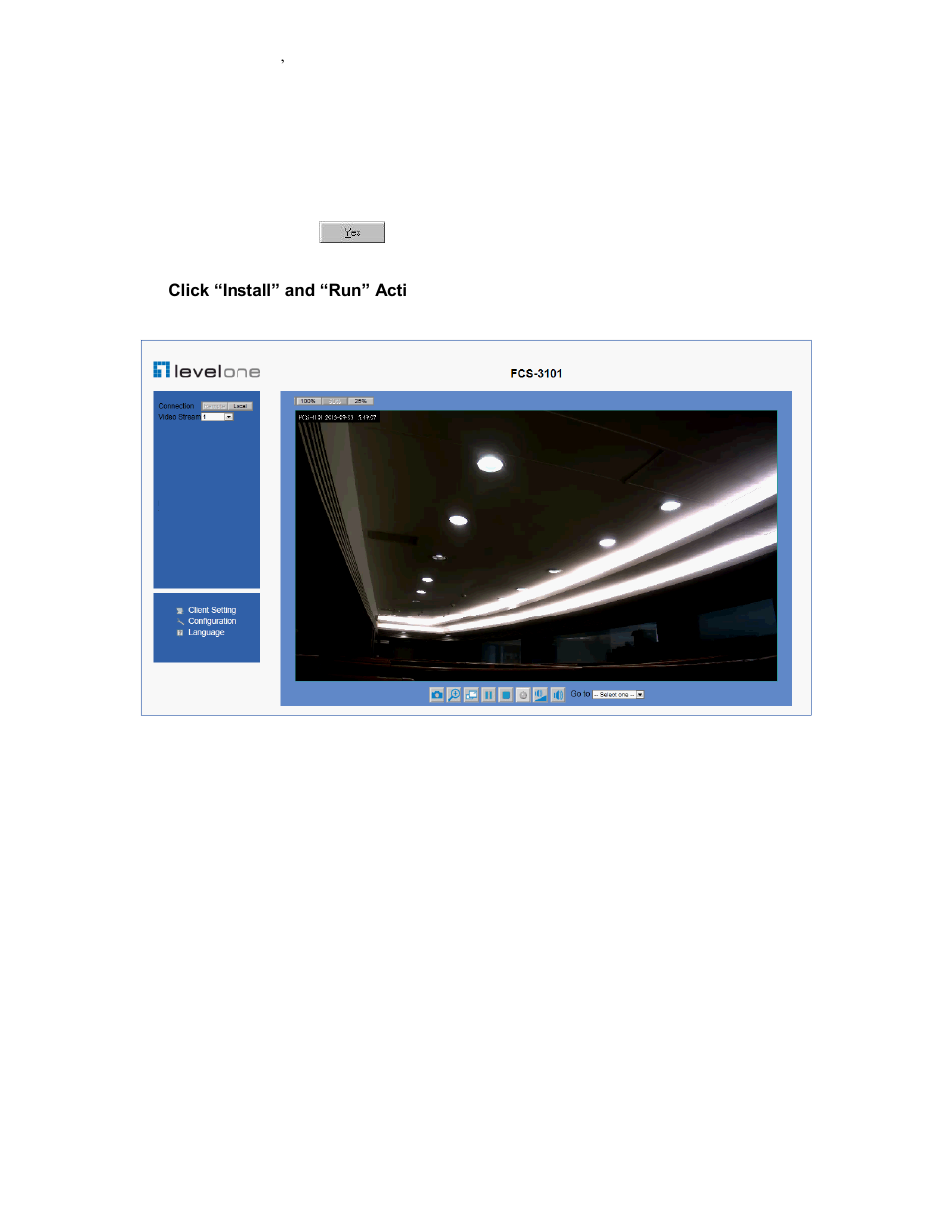 Initial access to the network camera | LevelOne FCS-3101 User Manual | Page 17 / 54