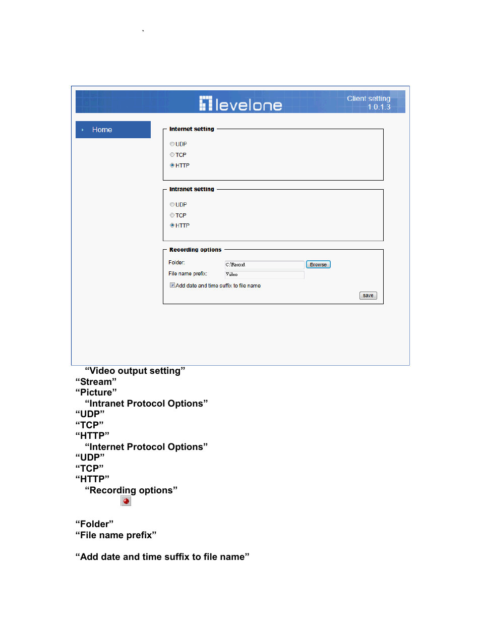 Client setting | LevelOne FCS-3101 User Manual | Page 21 / 54