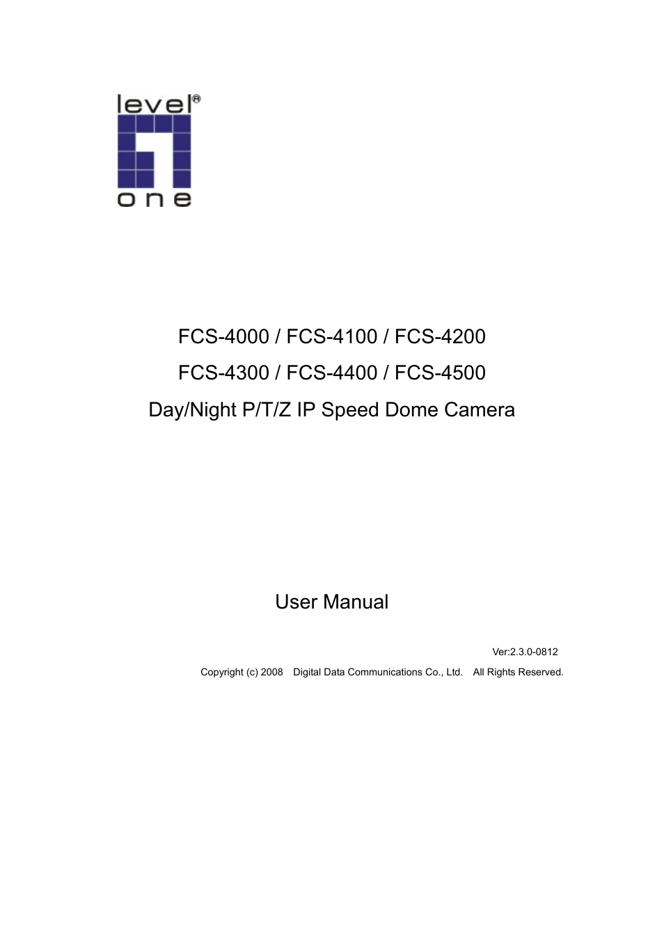 LevelOne FCS-4300 User Manual | 94 pages