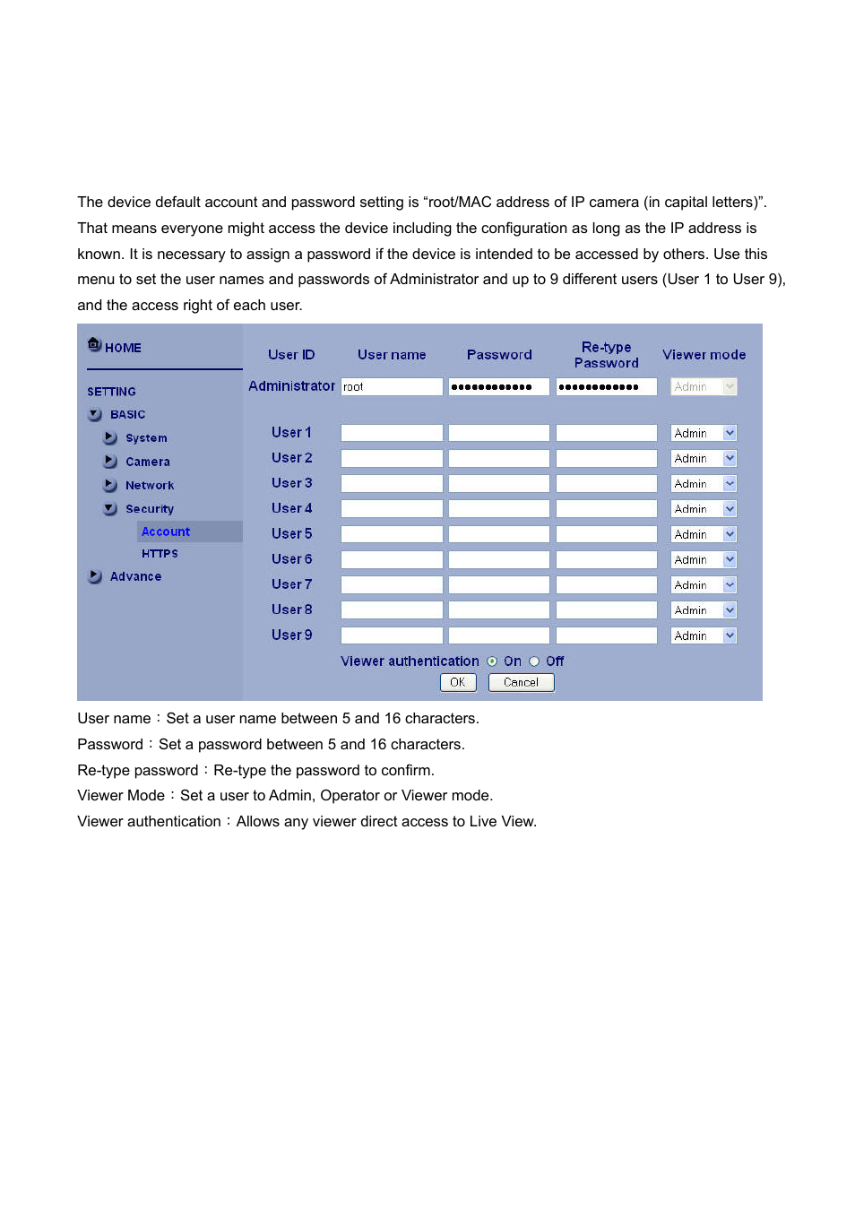 Security | LevelOne FCS-4300 User Manual | Page 63 / 94