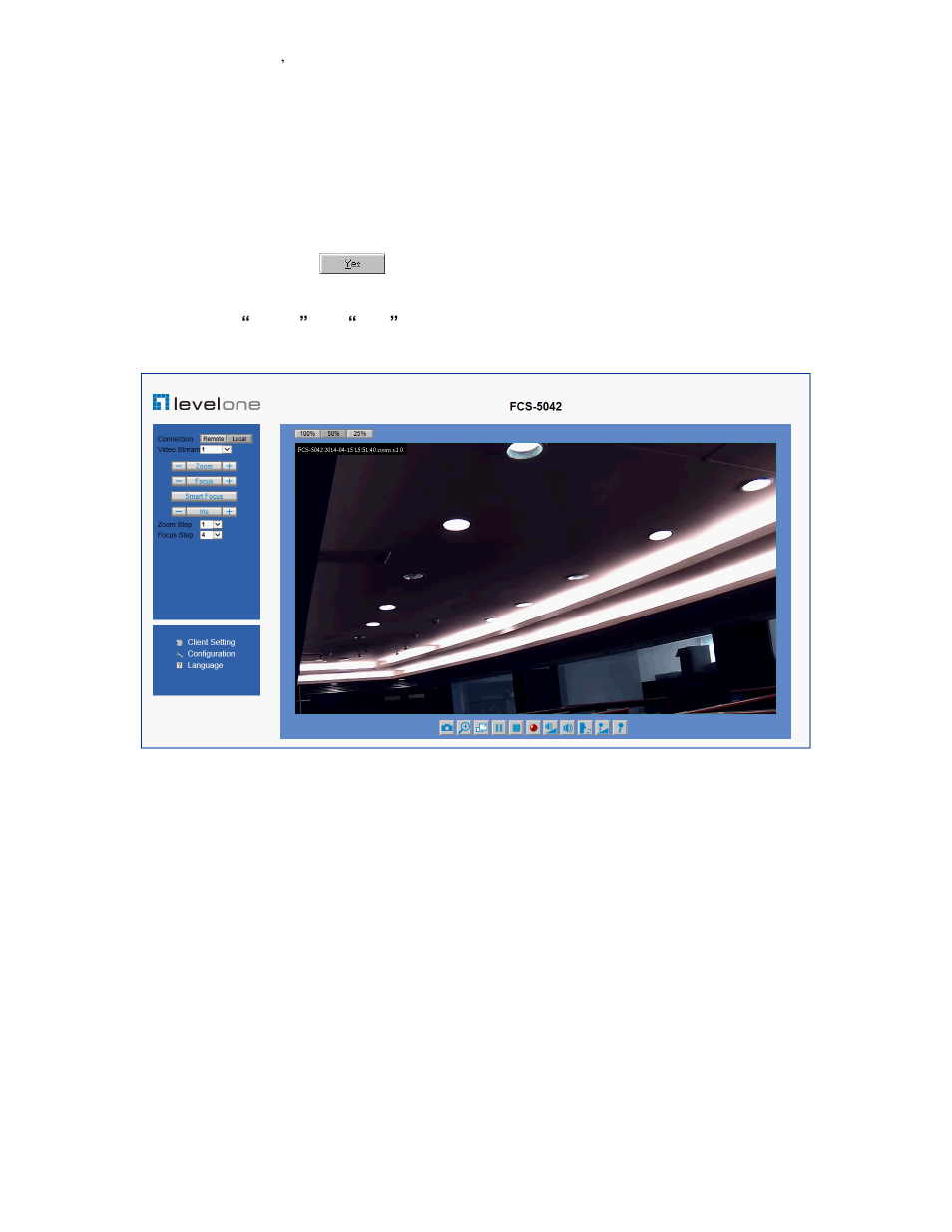 Initial access to the network camera | LevelOne FCS-5042 User Manual | Page 17 / 56