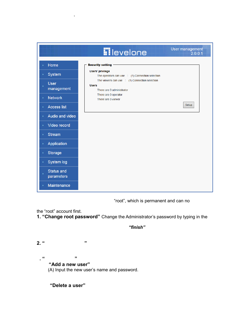 Security | LevelOne FCS-5042 User Manual | Page 25 / 56