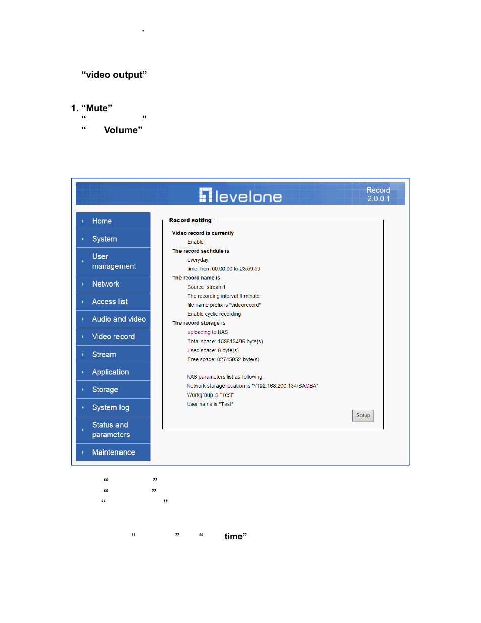 Video record | LevelOne FCS-5042 User Manual | Page 36 / 56