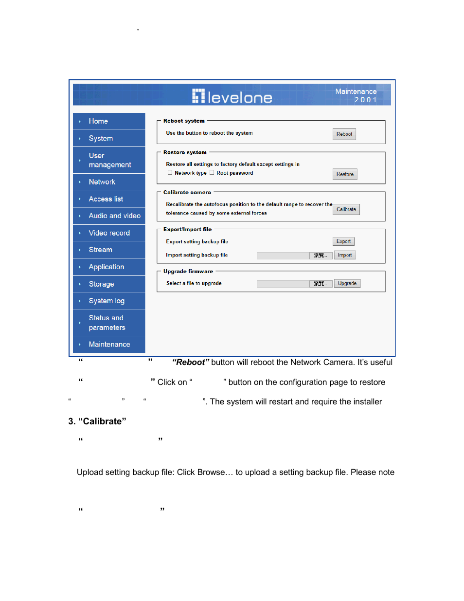 Maintenance | LevelOne FCS-5042 User Manual | Page 47 / 56