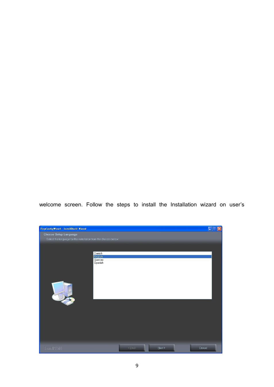 Software installation | LevelOne FCS-5052 User Manual | Page 13 / 63