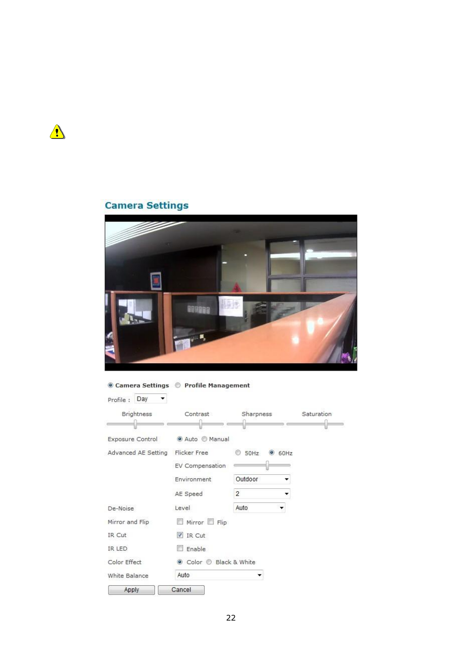 Configuration, Camera/video/audio, Camera | LevelOne FCS-5052 User Manual | Page 26 / 63