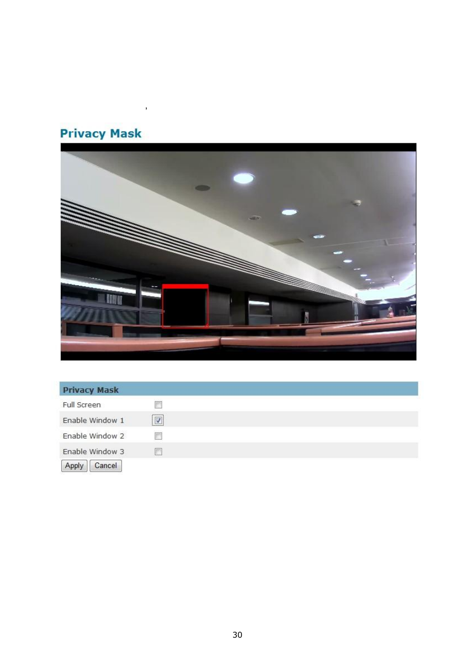Privacy mask control | LevelOne FCS-5052 User Manual | Page 34 / 63