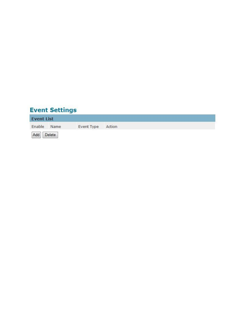 Event, Event settings | LevelOne FCS-5052 User Manual | Page 41 / 63