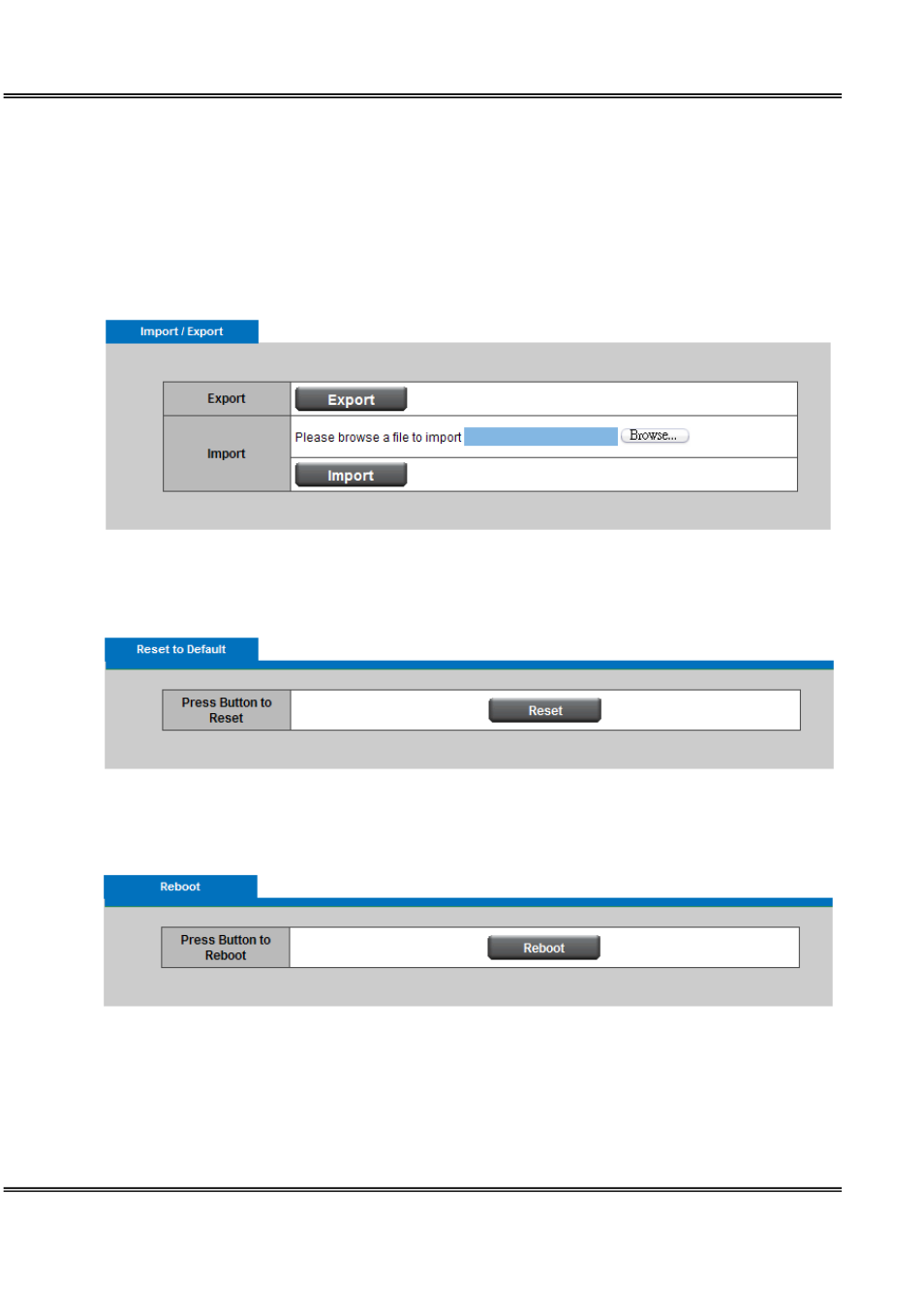 Configuration, Reset to default | LevelOne WCS-0030 User Manual | Page 55 / 56