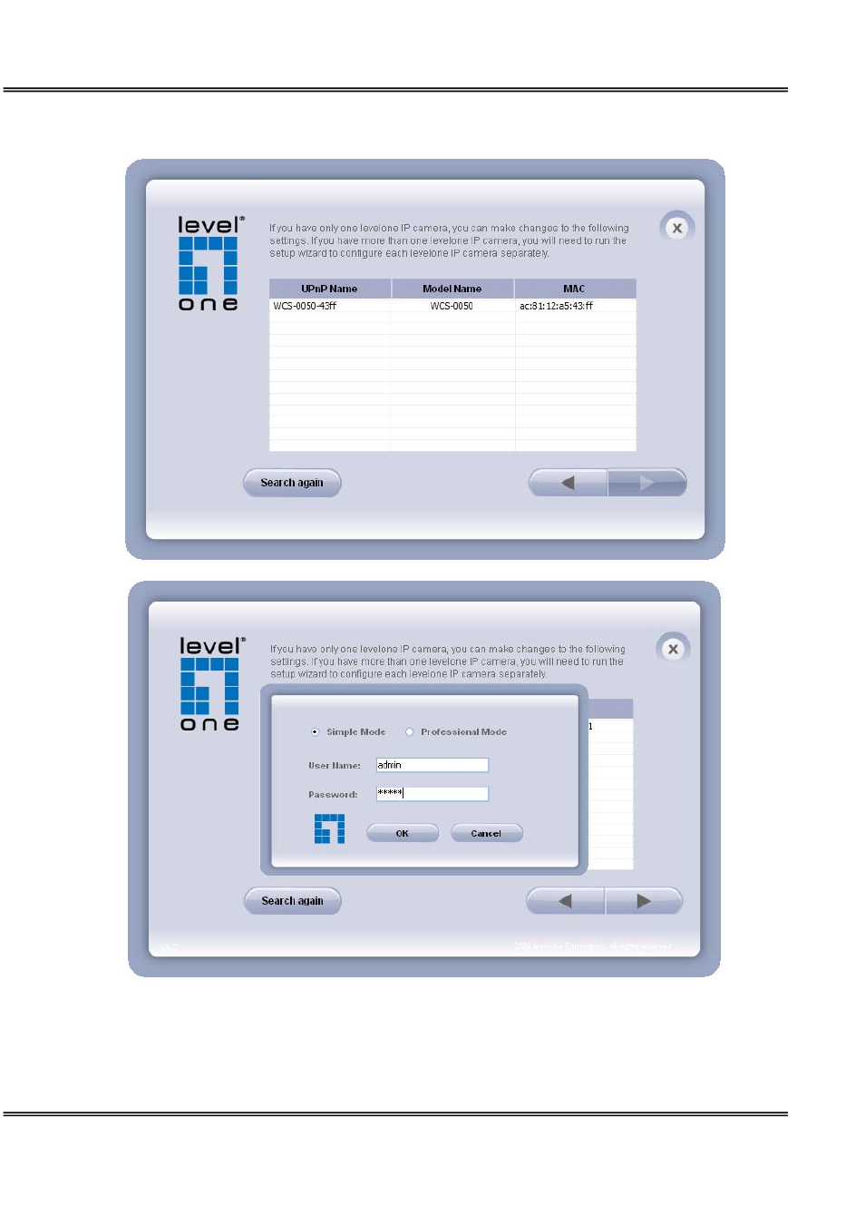 LevelOne WCS-0050 User Manual | Page 17 / 56