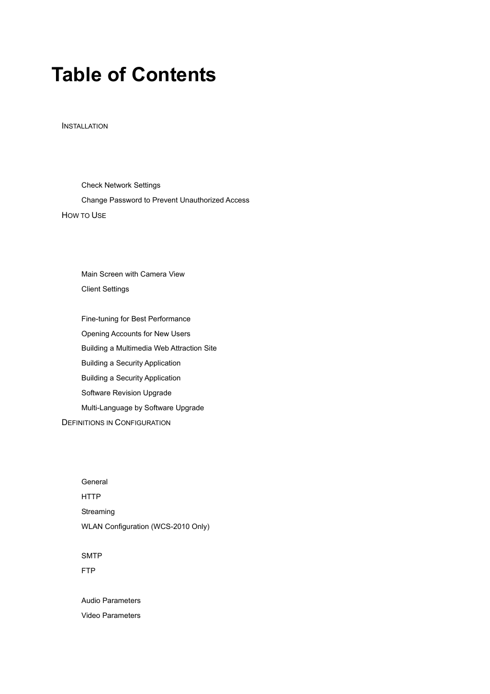 LevelOne WCS-2010 User Manual | Page 5 / 68
