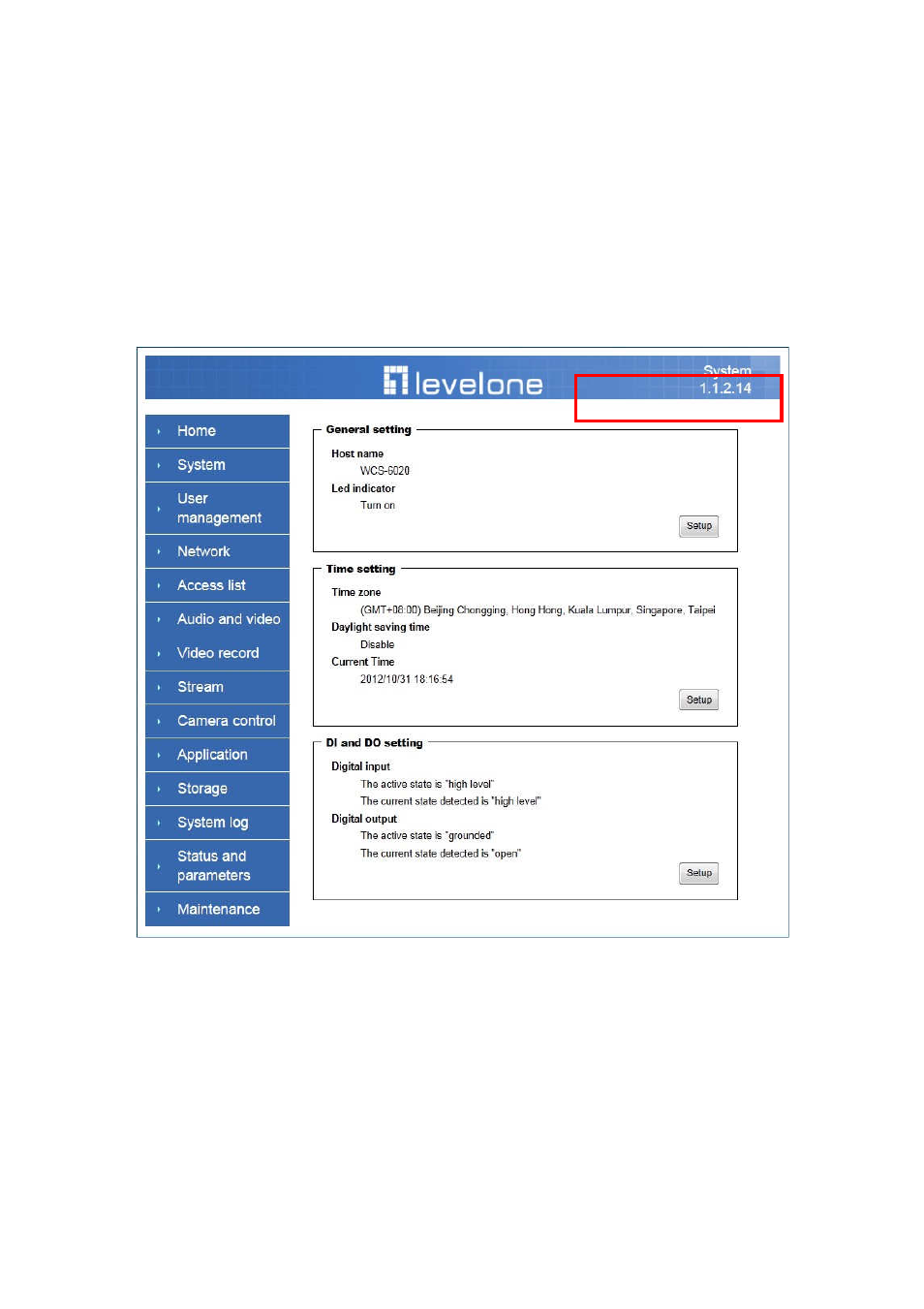 Definitions in configuration, System parameters | LevelOne WCS-6050 User Manual | Page 23 / 54