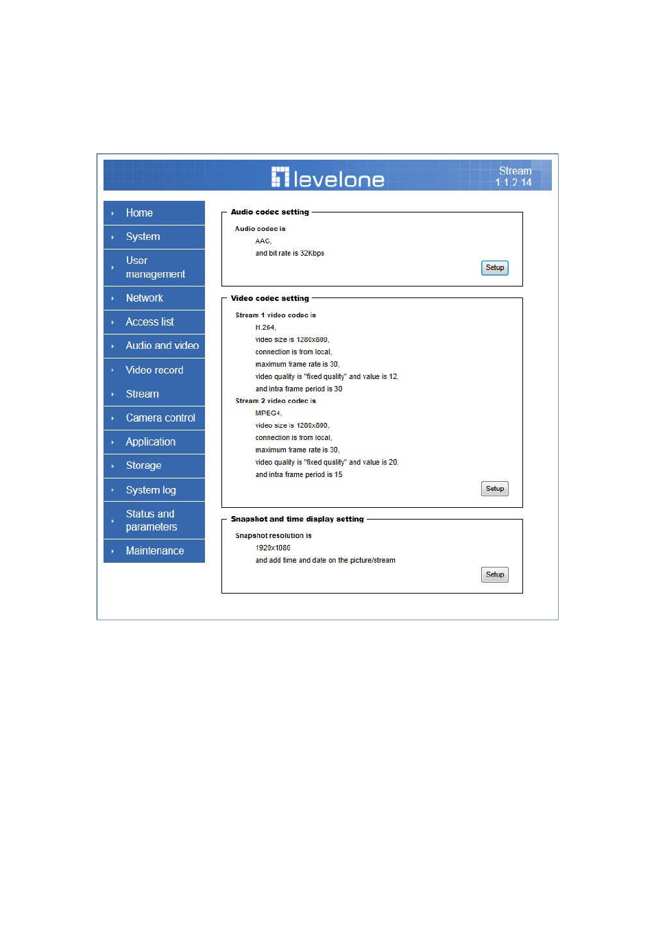 Stream | LevelOne WCS-6050 User Manual | Page 36 / 54