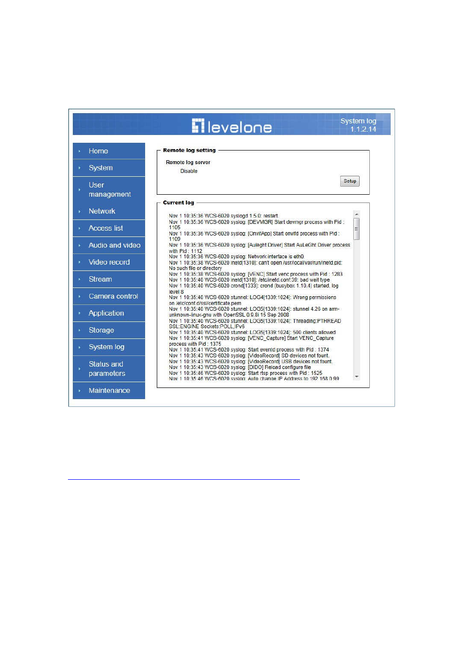 Syslog | LevelOne WCS-6050 User Manual | Page 44 / 54