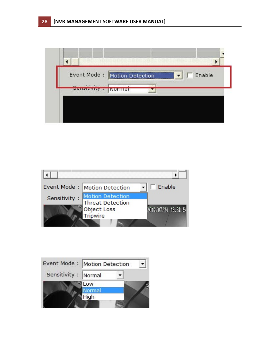 Configuring motion detection | LevelOne NVR-0216 User Manual | Page 28 / 86