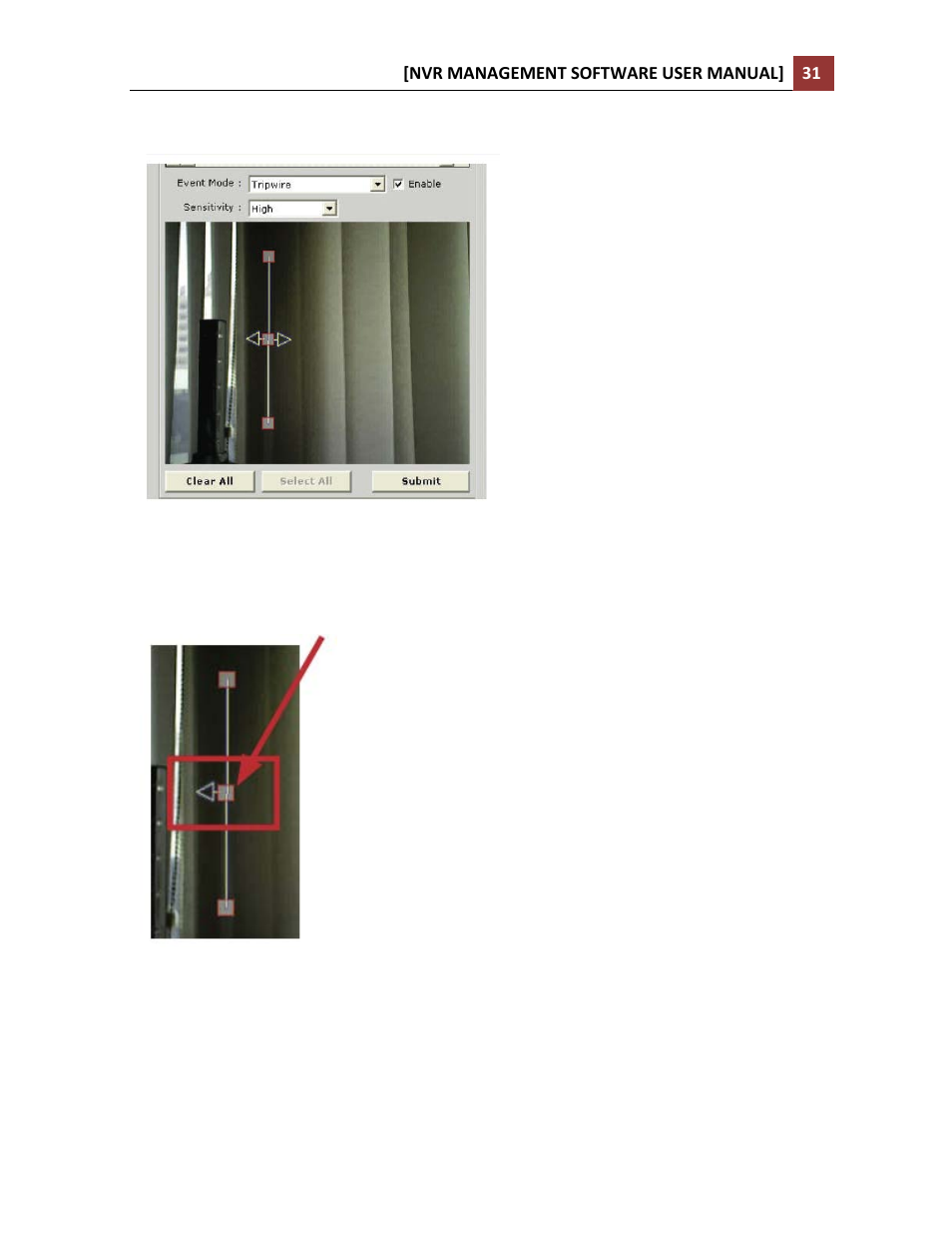 Configuring tripwire | LevelOne NVR-0216 User Manual | Page 31 / 86