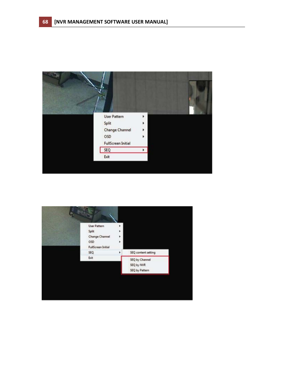 Automatic sequence view in full screen | LevelOne NVR-0216 User Manual | Page 68 / 86