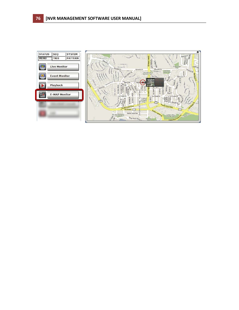 E-map monitor | LevelOne NVR-0216 User Manual | Page 76 / 86