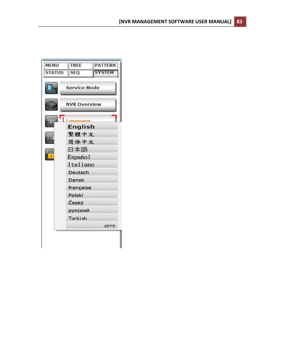Change display language | LevelOne NVR-0216 User Manual | Page 83 / 86