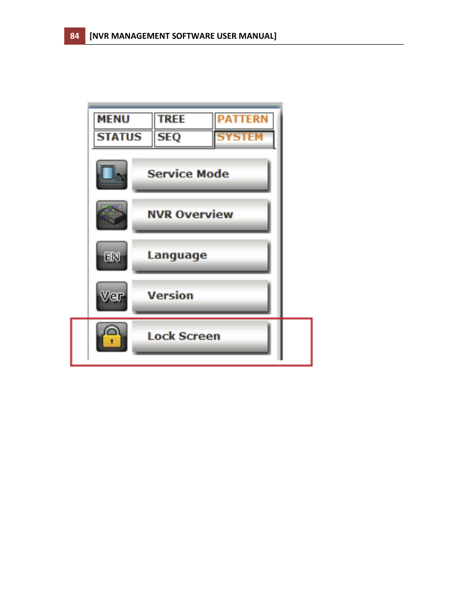 Lock screen | LevelOne NVR-0216 User Manual | Page 84 / 86