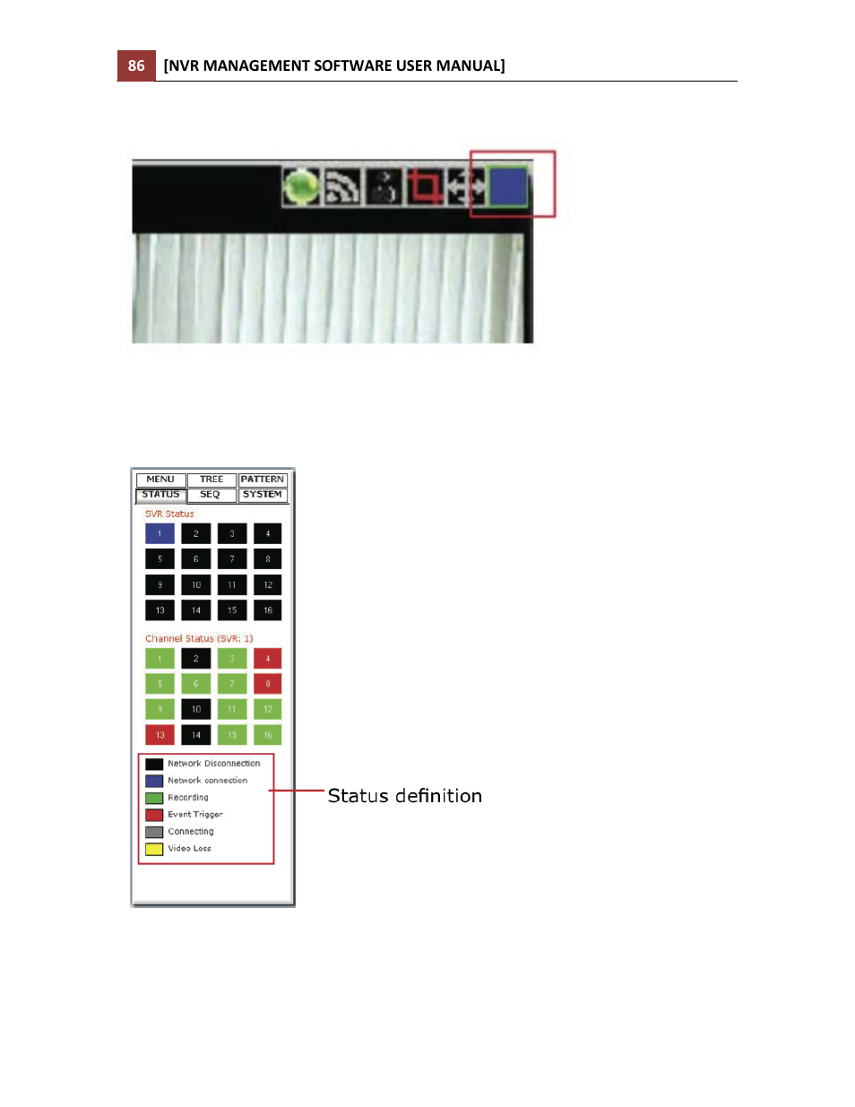 Check camera and nvr status | LevelOne NVR-0216 User Manual | Page 86 / 86